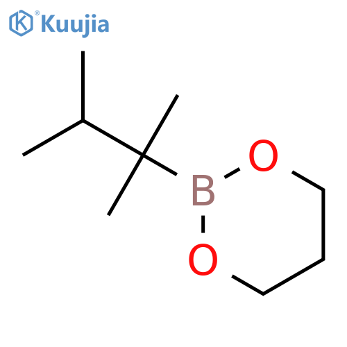 1,3,2-Dioxaborinane, 2-(1,1,2-trimethylpropyl)- structure