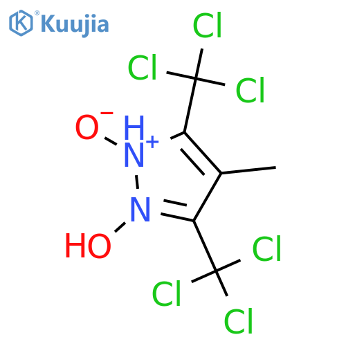 1H-PYRAZOLE, 1-HYDROXY-4-METHYL-3,5-BIS(TRICHLOROMETHYL)-, 2-OXIDE structure