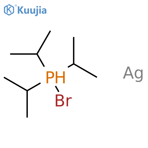 Silver, bromo[tris(1-methylethyl)phosphine]- structure