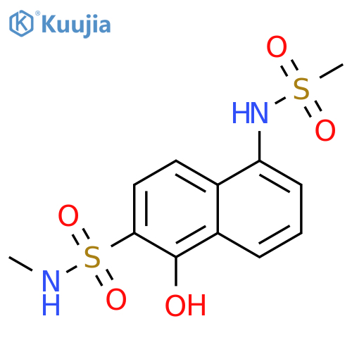 2-Naphthalenesulfonamide,1-hydroxy-N-methyl-5-[(methylsulfonyl)amino]- structure