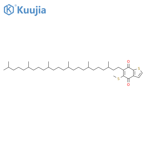 6-(3,7,11,15,19,23-hexamethyltetracosyl)-5-(methylsulfanyl)-1-benzothiophene-4,7-dione structure