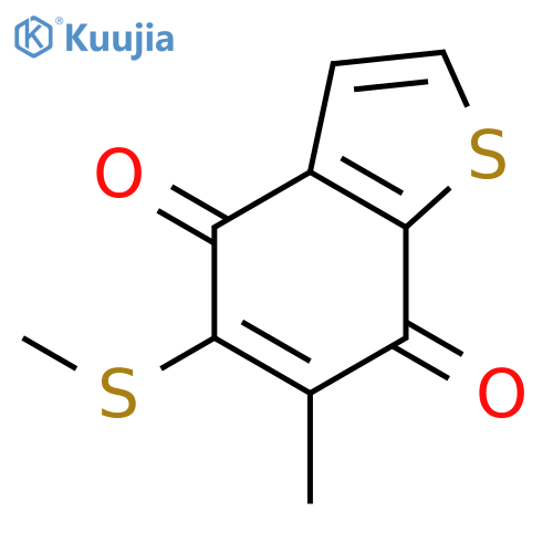 6-Methyl-5-(methylsulfanyl)-1-benzothiophene-4,7-dione structure