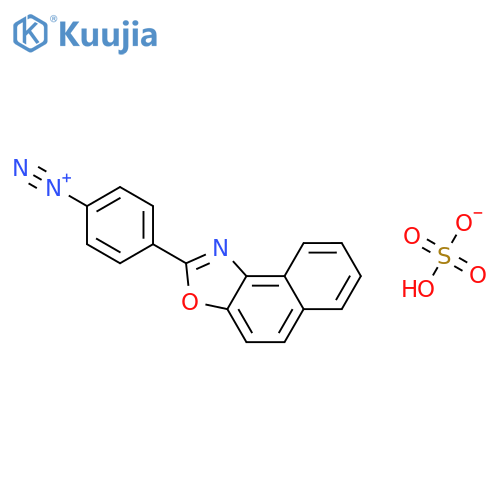 4-(Naphtho[1,2-d][1,3]oxazol-2-yl)benzene-1-diazonium hydrogen sulfate structure