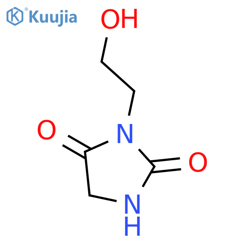 3-(2-hydroxyethyl)imidazolidine-2,4-dione structure