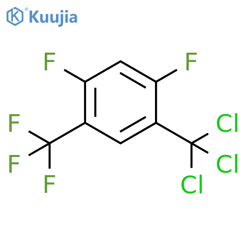 Benzene, 1,5-difluoro-2-(trichloromethyl)-4-(trifluoromethyl)- structure