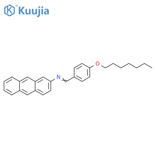 2-Anthracenamine, N-[[4-(heptyloxy)phenyl]methylene]- structure