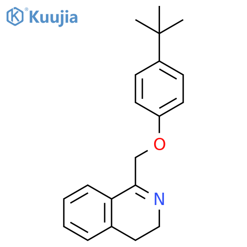 Isoquinoline, 1-[[4-(1,1-dimethylethyl)phenoxy]methyl]-3,4-dihydro- structure
