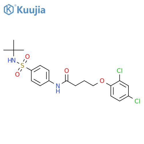 N-(4-tert-Butylsulfamoyl-phenyl)-4-(2,4-dichloro-phenoxy)-butyramide structure