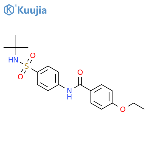 N-[4-(tert-butylsulfamoyl)phenyl]-4-ethoxybenzamide structure