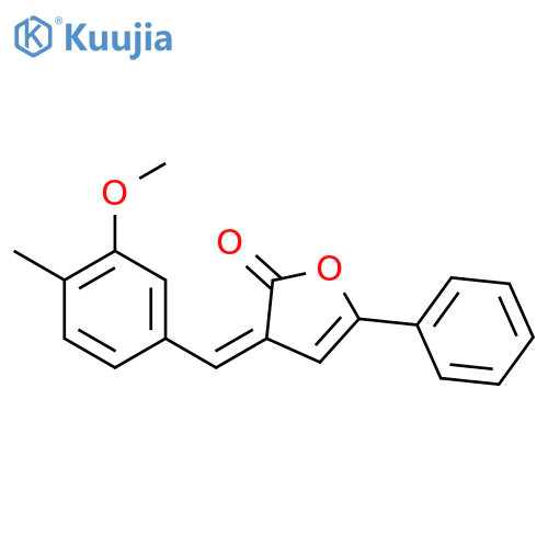 (3Z)-3-(3-methoxy-4-methylbenzylidene)-5-phenylfuran-2(3H)-one structure