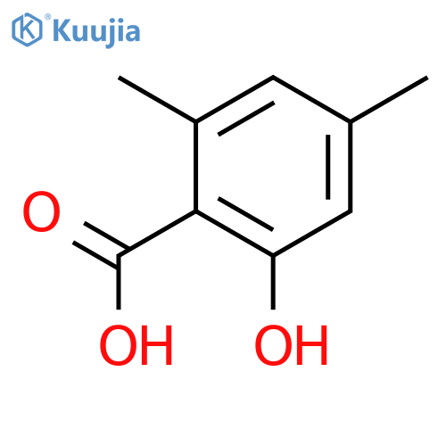 2-hydroxy-4,6-dimethylbenzoic acid structure