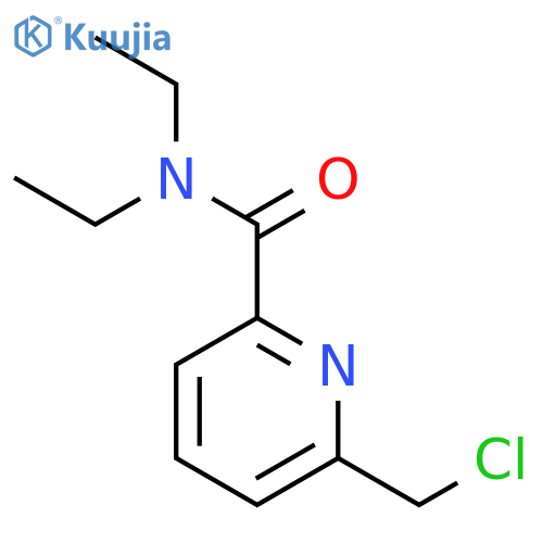2-PYRIDINECARBOXAMIDE, 6-(CHLOROMETHYL)-N,N-DIETHYL- structure