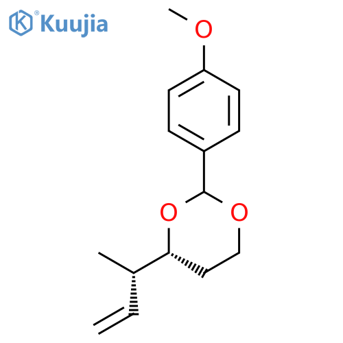 1,3-DIOXANE, 2-(4-METHOXYPHENYL)-4-[(1S)-1-METHYL-2-PROPENYL]-, (4R)- structure