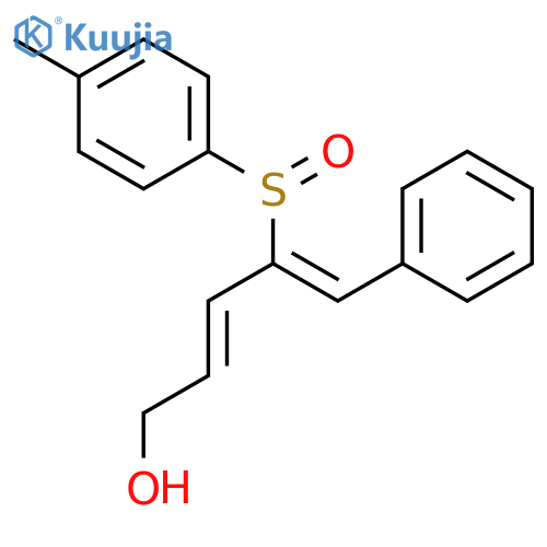 2,4-PENTADIEN-1-OL, 4-[(4-METHYLPHENYL)SULFINYL]-5-PHENYL-, (2E,4Z)- structure