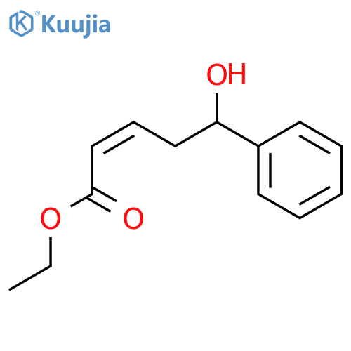 2-PENTENOIC ACID, 5-HYDROXY-5-PHENYL-, ETHYL ESTER, (2Z)- structure