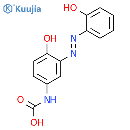 CARBAMIC ACID, [4-HYDROXY-3-[(2-HYDROXYPHENYL)AZO]PHENYL]- structure