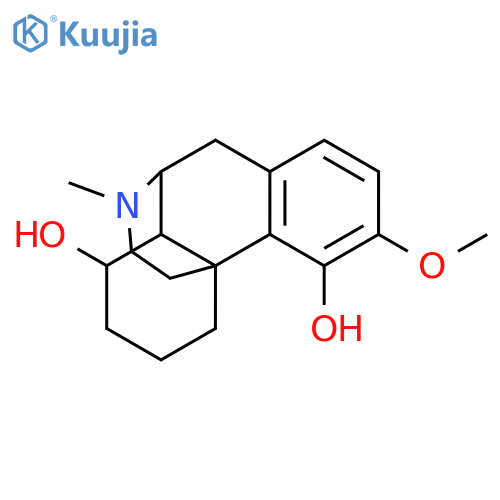 (8alpha)-3-methoxy-17-methylmorphinan-4,8-diol structure