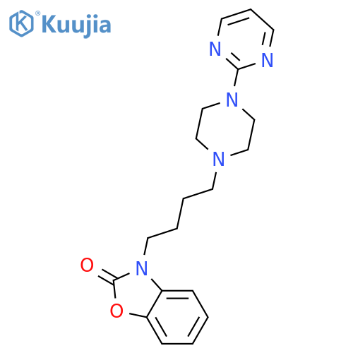 2(3H)-Benzoxazolone, 3-[4-[4-(2-pyrimidinyl)-1-piperazinyl]butyl]- structure