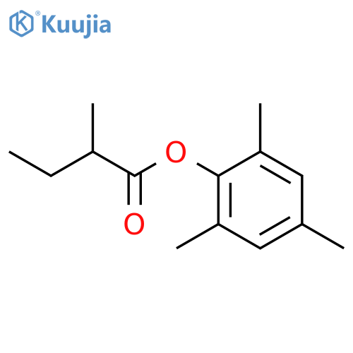 BUTANOIC ACID, 2-METHYL-, 2,4,6-TRIMETHYLPHENYL ESTER structure