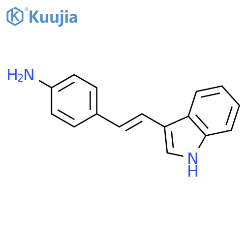 BENZENAMINE, 4-[2-(1H-INDOL-3-YL)ETHENYL]- structure