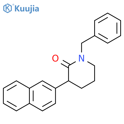 2-Piperidinone, 3-(2-naphthalenyl)-1-(phenylmethyl)- structure