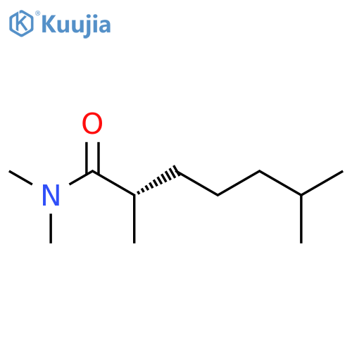 (2S)-N,N,2,6-tetramethylheptanamide structure