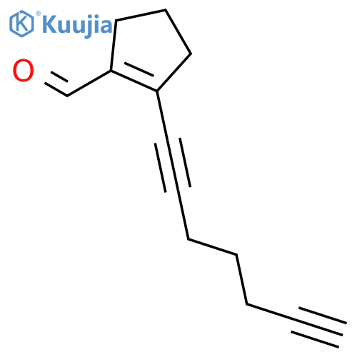 1-CYCLOPENTENE-1-CARBOXALDEHYDE, 2-(1,6-HEPTADIYNYL)- structure