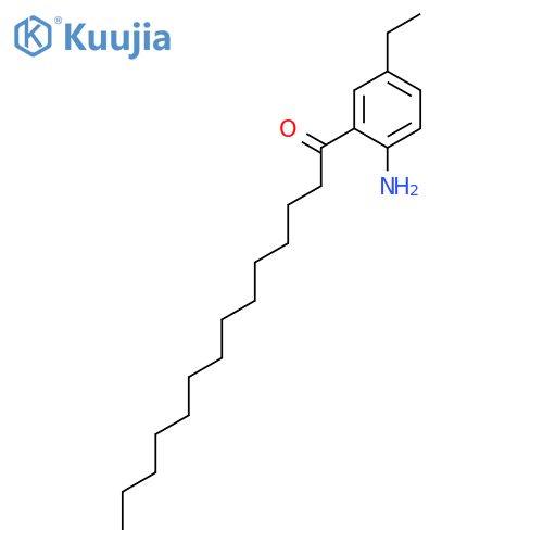 1-TETRADECANONE, 1-(2-AMINO-5-ETHYLPHENYL)- structure