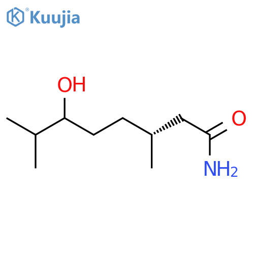Octanamide, 6-hydroxy-3,7-dimethyl-, (3R)- structure
