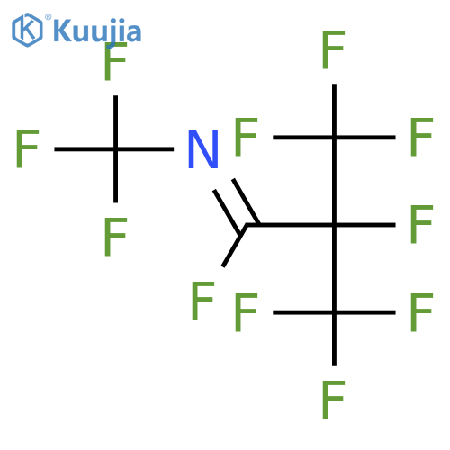 Propanimidoyl fluoride, 2,3,3,3-tetrafluoro-N,2-bis(trifluoromethyl)- structure