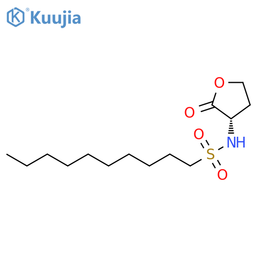 1-DECANESULFONAMIDE, N-[(3S)-TETRAHYDRO-2-OXO-3-FURANYL]- structure