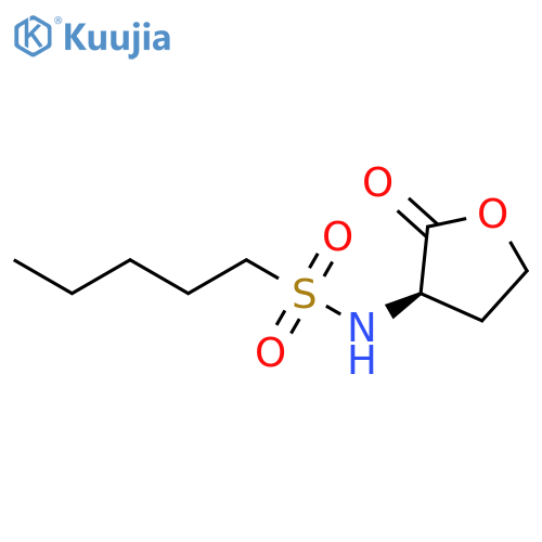 1-PENTANESULFONAMIDE, N-[(3R)-TETRAHYDRO-2-OXO-3-FURANYL]- structure