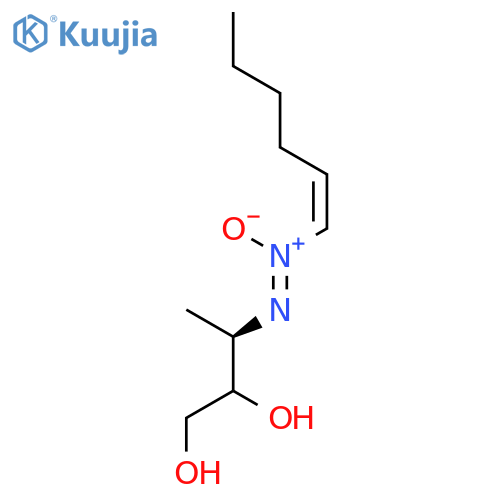 1,2-Butanediol, 3-[(1Z)-1-hexenyl-ONN-azoxy]-, (3R)- structure