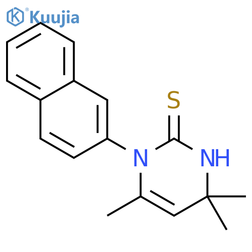 4,6,6-trimethyl-3-naphthalen-2-yl-1h-pyrimidine-2-thione structure