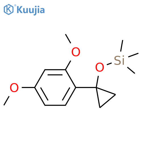 SILANE, [[1-(2,4-DIMETHOXYPHENYL)CYCLOPROPYL]OXY]TRIMETHYL- structure