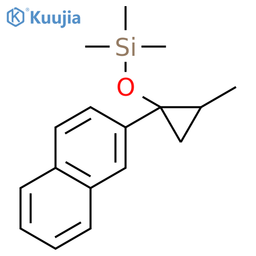 SILANE, TRIMETHYL[[2-METHYL-1-(2-NAPHTHALENYL)CYCLOPROPYL]OXY]- structure