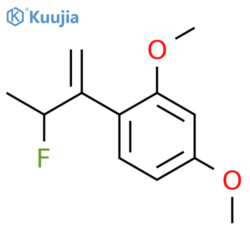 Benzene, 1-(2-fluoro-1-methylenepropyl)-2,4-dimethoxy- structure