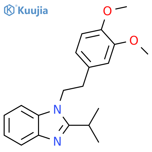 1H-Benzimidazole, 1-[2-(3,4-dimethoxyphenyl)ethyl]-2-(1-methylethyl)- structure