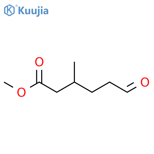 Hexanoic acid, 3-methyl-6-oxo-, methyl ester, (R)- structure