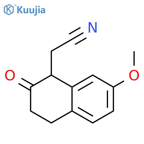 1-Naphthaleneacetonitrile, 1,2,3,4-tetrahydro-7-methoxy-2-oxo- structure