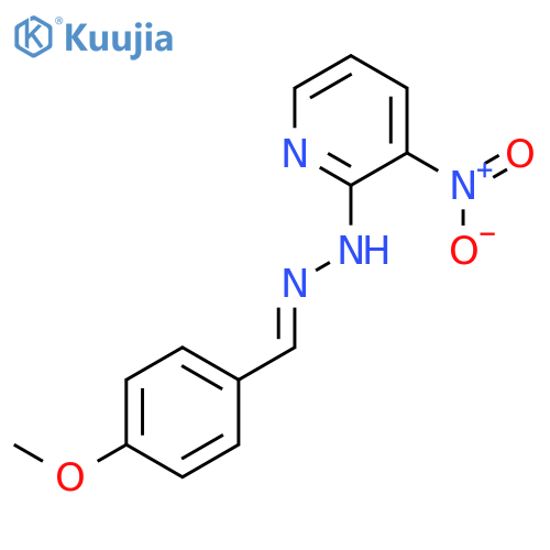 BENZALDEHYDE, 4-METHOXY-, (3-NITRO-2-PYRIDINYL)HYDRAZONE structure