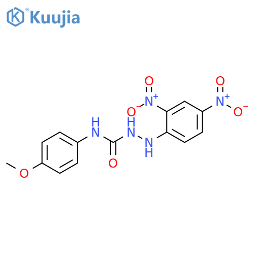 Hydrazinecarboxamide, 2-(2,4-dinitrophenyl)-N-(4-methoxyphenyl)- structure