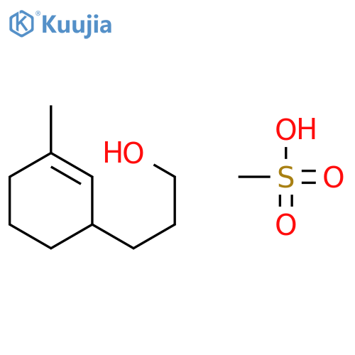 2-Cyclohexene-1-propanol, 3-methyl-, methanesulfonate structure