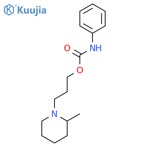 3-(2-methylpiperidin-1-yl)propyl phenylcarbamate structure