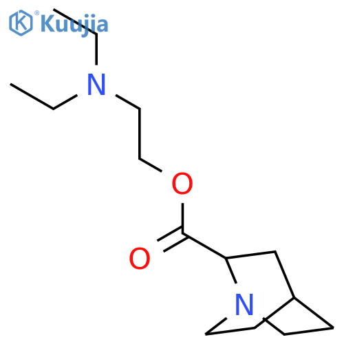2-(diethylamino)ethyl 1-azabicyclo[2.2.2]octane-2-carboxylate structure