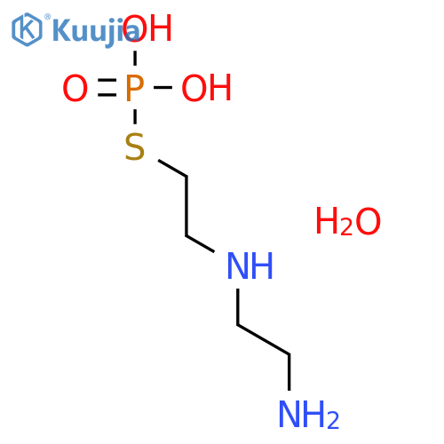 S-{2-[(2-aminoethyl)amino]ethyl} dihydrogen phosphorothioate hydrate (1:1) structure