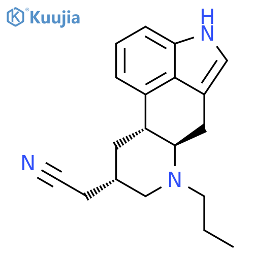 Ergoline-8-acetonitrile, 6-propyl-, (8b)- structure
