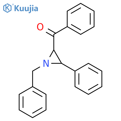 (1-benzyl-3-phenylaziridin-2-yl)-phenylmethanone structure