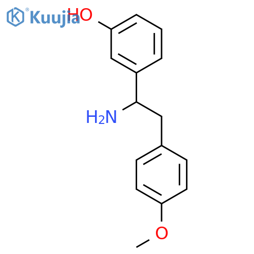 PHENOL, 3-[1-AMINO-2-(4-METHOXYPHENYL)ETHYL]- structure