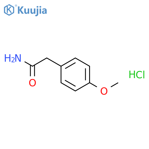 BENZENEACETAMIDE, 4-METHOXY-, HYDROCHLORIDE structure